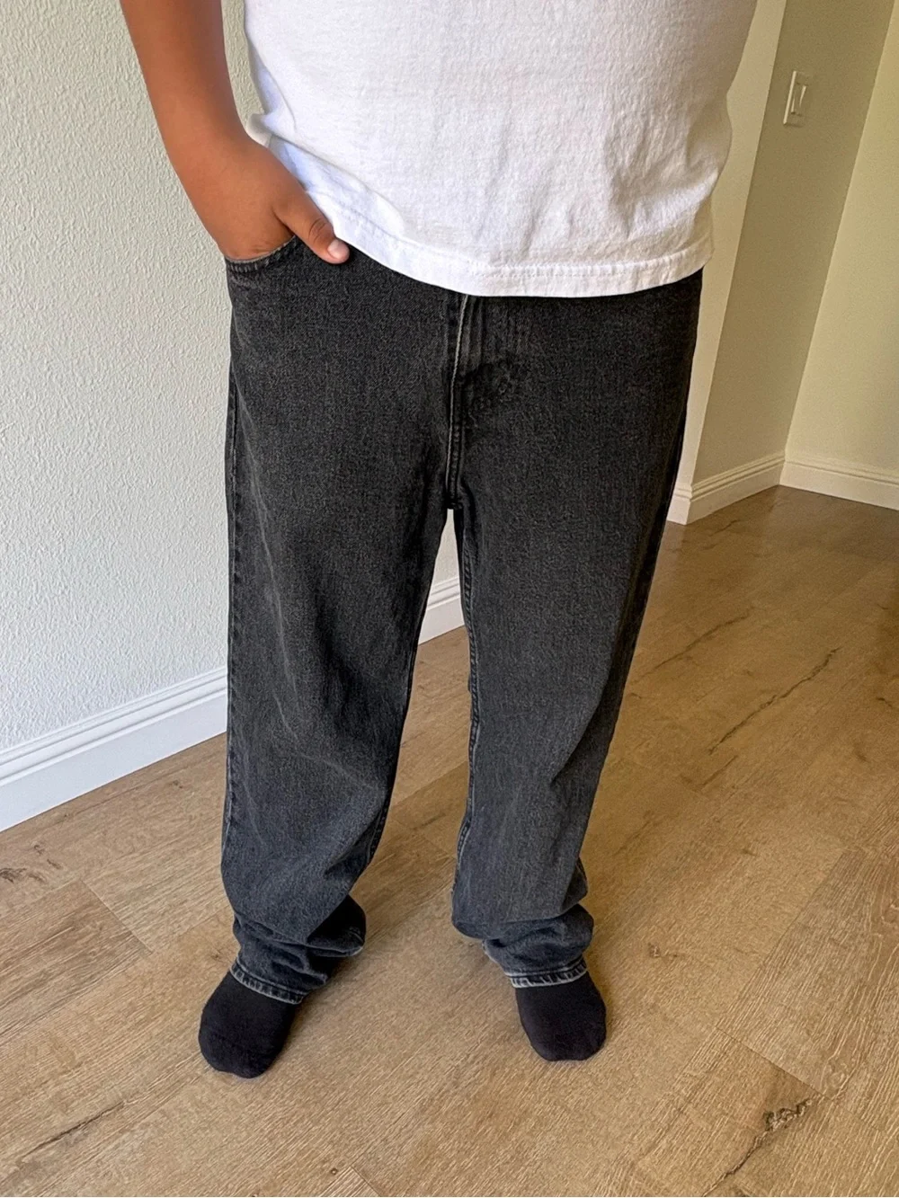 Men’s Hollister Co. Baggy Black Washed Jeans W30” X L30”